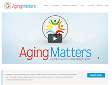 Tablet Screenshot of agingmatters2u.com